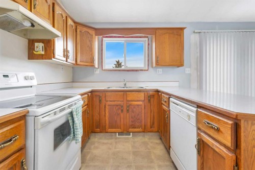108 Brown Close, Red Deer, AB - Indoor Photo Showing Kitchen With Double Sink