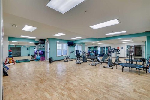 1502-5605 Henwood Street Sw, Calgary, AB - Indoor Photo Showing Gym Room