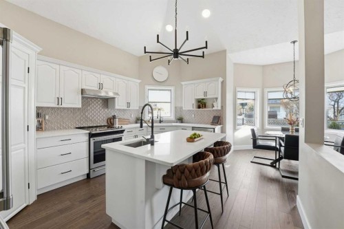90 Allison Crescent, Red Deer, AB - Indoor Photo Showing Kitchen With Upgraded Kitchen