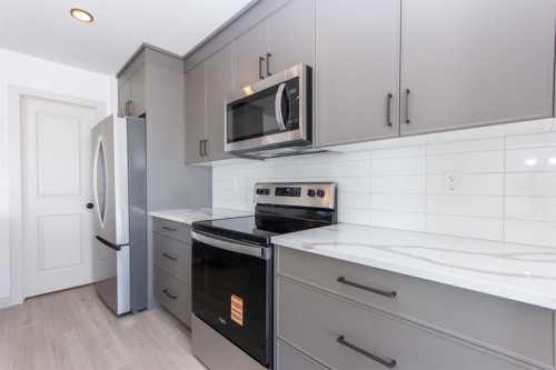 49 Turnbull Close, Red Deer, AB - Indoor Photo Showing Kitchen With Stainless Steel Kitchen With Upgraded Kitchen