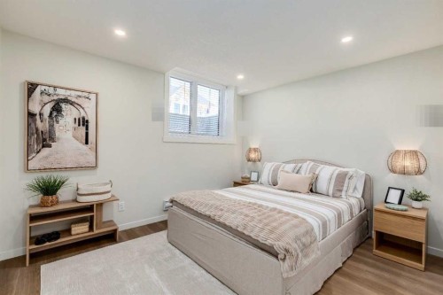 105-40 Livingston Parade Ne, Calgary, AB - Indoor Photo Showing Bedroom