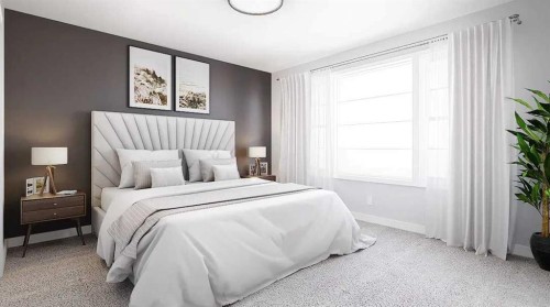 130 Bridgeport Circle, Chestermere, AB - Indoor Photo Showing Bedroom
