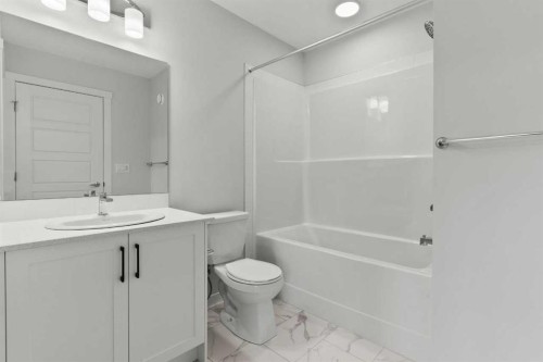106-40 Livingston Parade Ne, Calgary, AB - Indoor Photo Showing Bathroom