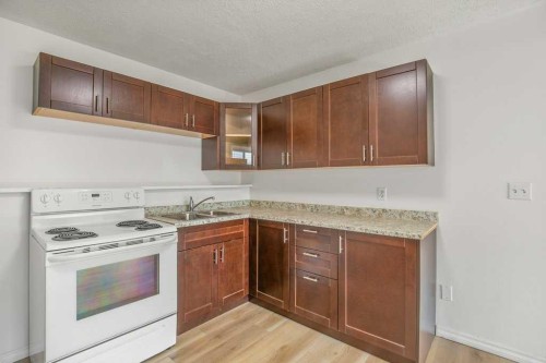 52 Harper Drive, Sylvan Lake, AB - Indoor Photo Showing Kitchen With Double Sink