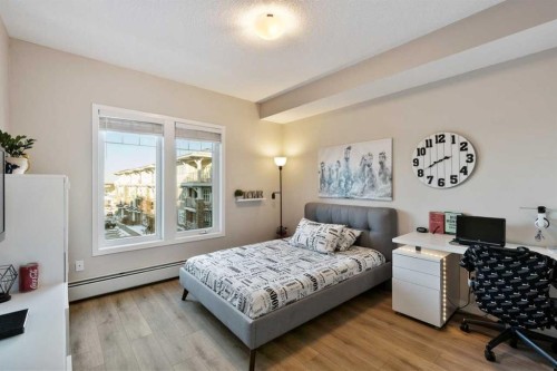 306-20 Mahogany Mews Se, Calgary, AB - Indoor Photo Showing Bedroom