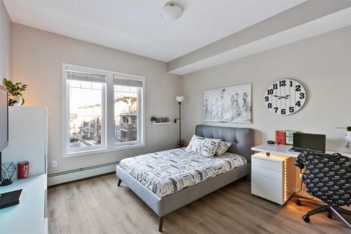 306-20 Mahogany Mews Se, Calgary, AB - Indoor Photo Showing Bedroom