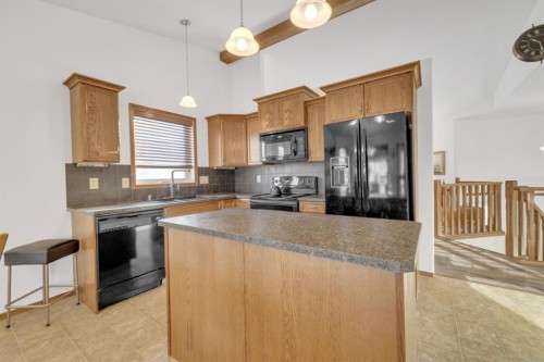 10 Wilkinson Circle, Sylvan Lake, AB - Indoor Photo Showing Kitchen With Double Sink