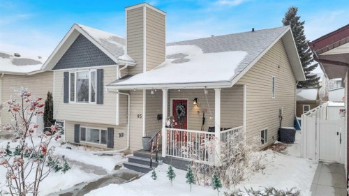 85 Kendrew Drive, Red Deer, AB - Outdoor With Deck Patio Veranda With Facade