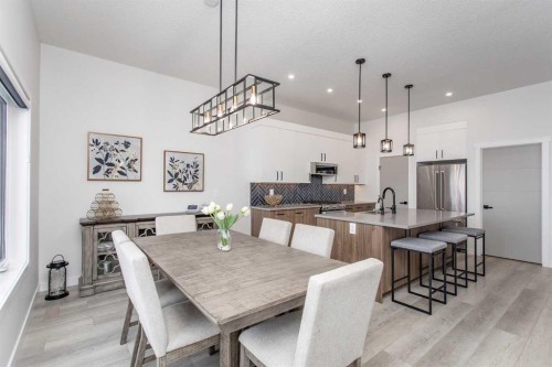 2 Twin Rose Court, Jarvis Bay, AB - Indoor Photo Showing Dining Room