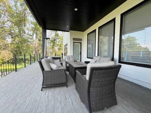 2 Twin Rose Court, Jarvis Bay, AB - Outdoor With Deck Patio Veranda With Exterior