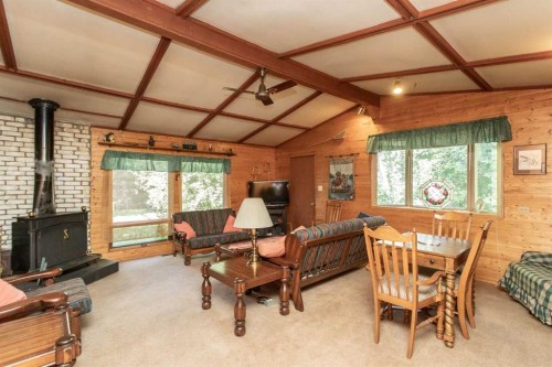 224-41124 Range Road 282 Range, Gull Lake, AB - Indoor With Fireplace