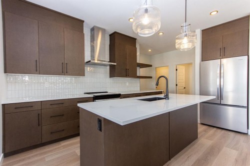 10 Tindale Place, Red Deer, AB - Indoor Photo Showing Kitchen With Upgraded Kitchen