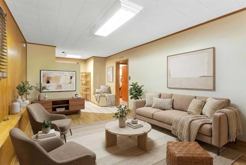 5436 53 Avenue, Lacombe, AB - Indoor Photo Showing Living Room