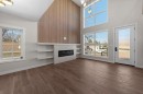 4907 53 Street, Camrose, AB  - Indoor With Fireplace 
