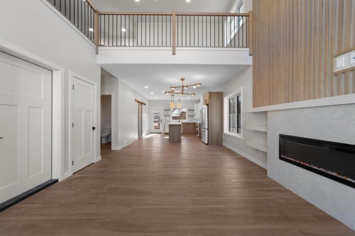 4907 53 Street, Camrose, AB - Indoor With Fireplace