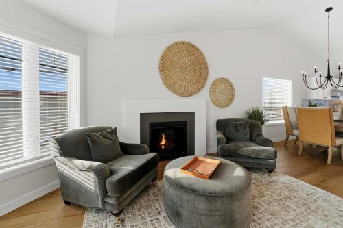 40 Walker Boulevard, Red Deer, AB - Indoor Photo Showing Living Room With Fireplace