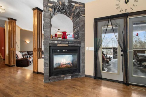 2120 18 Avenue, Delburne, AB - Indoor Photo Showing Other Room With Fireplace