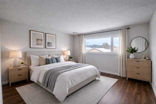 112 Barrett Drive, Red Deer, AB - Indoor Photo Showing Bedroom