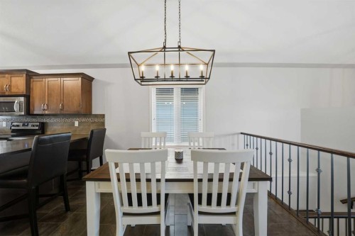 69 Bowman Circle, Sylvan Lake, AB - Indoor Photo Showing Dining Room