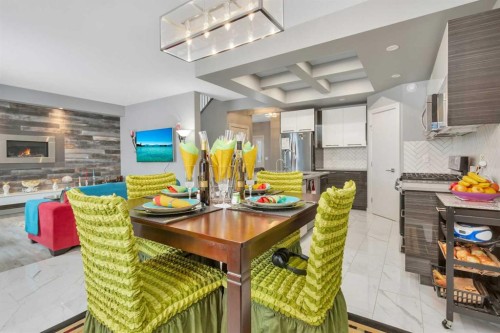 10 Mitchell Crescent, Blackfalds, AB - Indoor With Fireplace