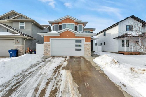 10 Mitchell Crescent, Blackfalds, AB - Outdoor With Facade