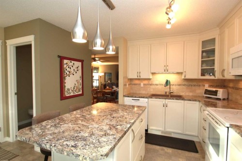 4313 46A Avenue, Red Deer, AB - Indoor Photo Showing Kitchen With Upgraded Kitchen