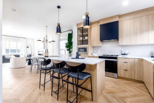 248 Verbena Common Sw, Calgary, AB - Indoor Photo Showing Kitchen With Upgraded Kitchen