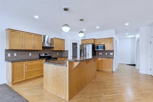 174 Brightonstone Landing Se, Calgary, AB - Indoor Photo Showing Kitchen With Stainless Steel Kitchen