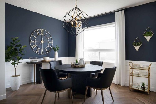 256 Verbena Common Sw, Calgary, AB - Indoor Photo Showing Dining Room