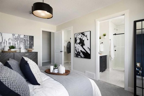 256 Verbena Common Sw, Calgary, AB - Indoor Photo Showing Bedroom