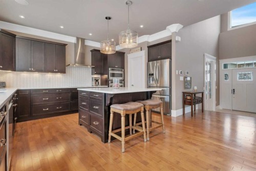 42 Grove Close, Red Deer, AB - Indoor Photo Showing Kitchen With Upgraded Kitchen