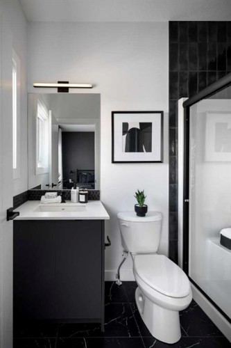 259 Corner Glen Gardens Ne, Calgary, AB - Indoor Photo Showing Bathroom