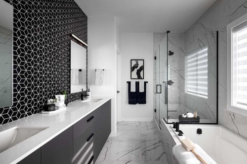 259 Corner Glen Gardens Ne, Calgary, AB - Indoor Photo Showing Bathroom