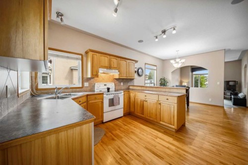 69 Alberts Close, Red Deer, AB - Indoor Photo Showing Kitchen With Double Sink
