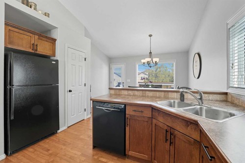8 Van Dorp Street, Red Deer, AB - Indoor Photo Showing Kitchen With Double Sink