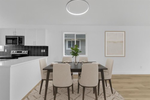 4812 55 Avenue, Bentley, AB - Indoor Photo Showing Dining Room