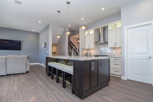 68 Thompson Crescent, Red Deer, AB - Indoor Photo Showing Kitchen With Upgraded Kitchen