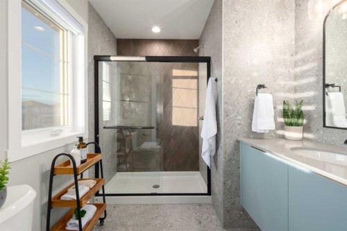 153 Bridgeport Gate, Chestermere, AB - Indoor Photo Showing Bathroom