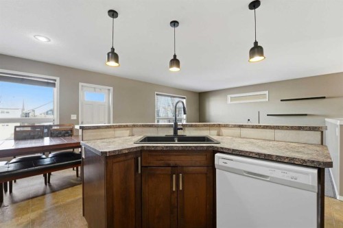 36 Ibbotson Close, Red Deer, AB - Indoor Photo Showing Kitchen With Double Sink