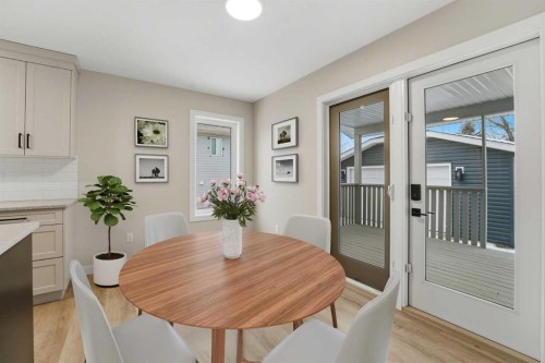 82 Bruns Crescent, Lacombe, AB - Indoor Photo Showing Dining Room