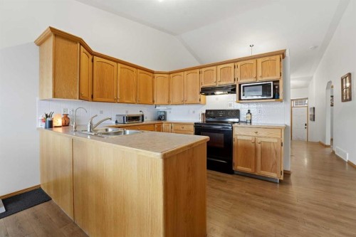 778 Lancaster Drive, Red Deer, AB - Indoor Photo Showing Kitchen With Double Sink