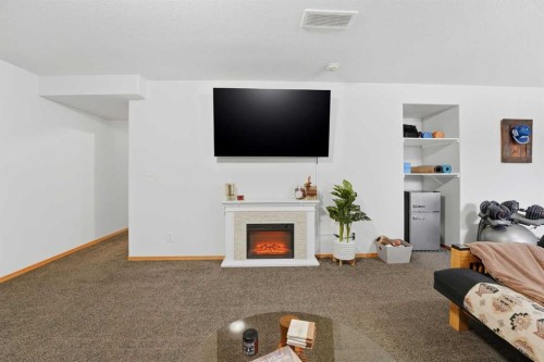 778 Lancaster Drive, Red Deer, AB - Indoor With Fireplace