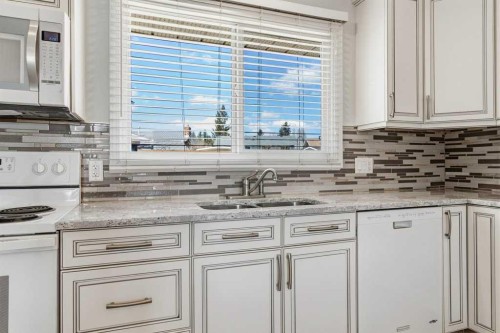 40 Neal Close, Red Deer, AB - Indoor Photo Showing Kitchen With Double Sink