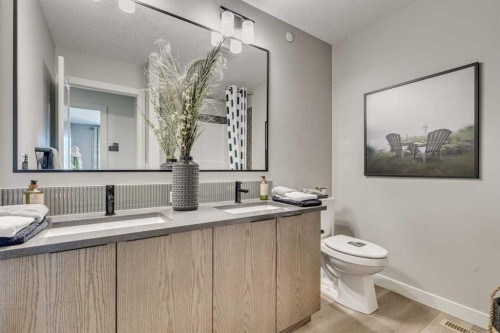 55 Bridgeport Circle, Chestermere, AB - Indoor Photo Showing Bathroom