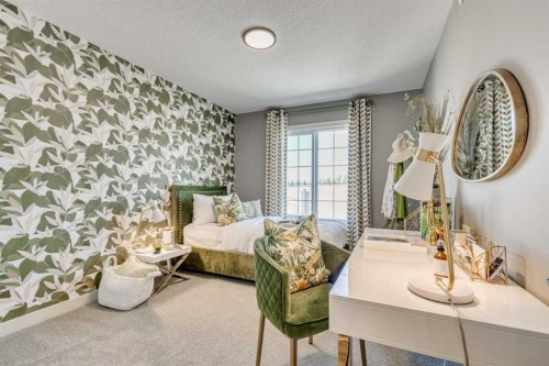 55 Bridgeport Circle, Chestermere, AB - Indoor Photo Showing Bedroom