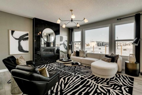 249 Dawson Wharf Crescent, Chestermere, AB - Indoor Photo Showing Living Room