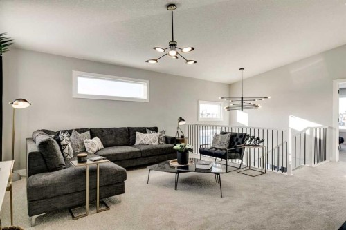 249 Dawson Wharf Crescent, Chestermere, AB - Indoor Photo Showing Living Room