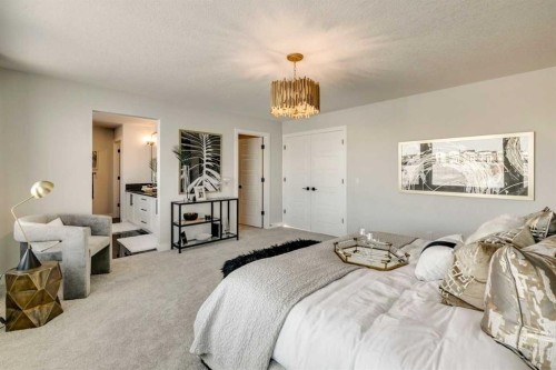 249 Dawson Wharf Crescent, Chestermere, AB - Indoor Photo Showing Bedroom