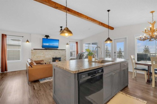 19-41019 Range Road 11, Rural Lacombe County, AB - Indoor With Fireplace
