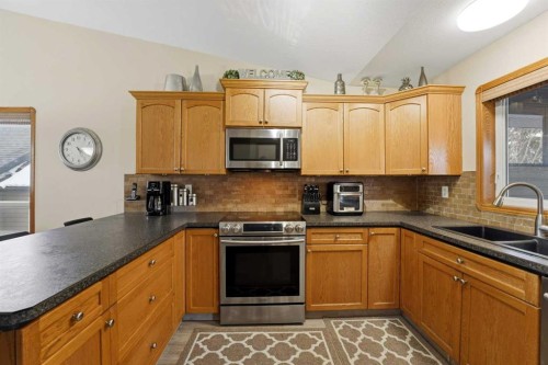 22 Lampard Crescent, Red Deer, AB - Indoor Photo Showing Kitchen With Double Sink